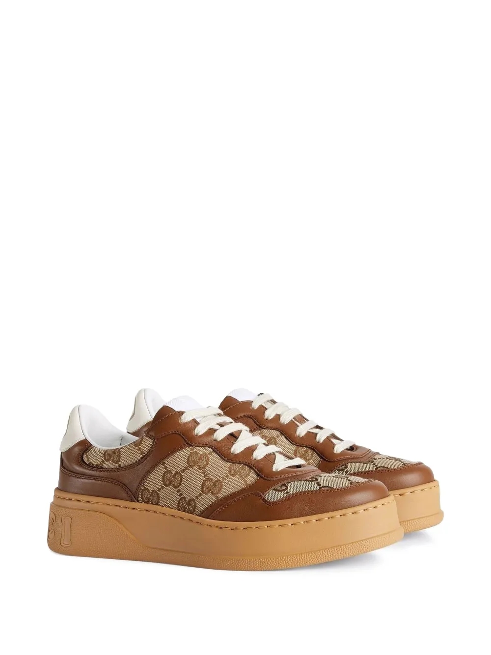 Gucci GG embossed low-top sneakers - profile